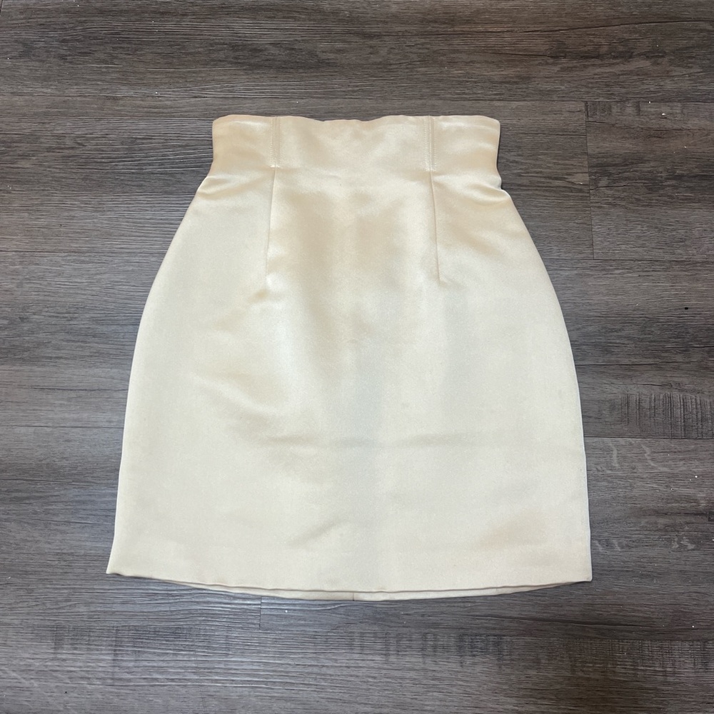 Katie Ermilio Silk Mini Skirt